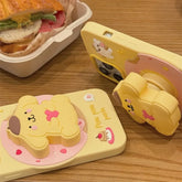3D Kuromi & Melody Case with Holder for iPhone